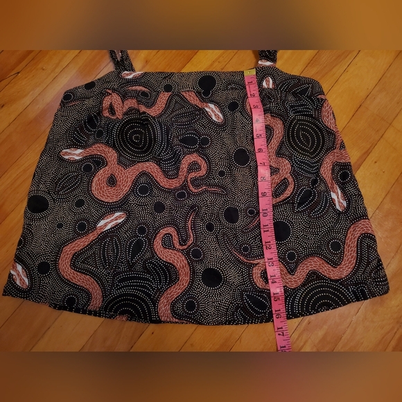 Anthropologie Corey Lynn Calter "Ibiza blouse" halter style. Snake. Bow. Size M. - Picture 5 of 12